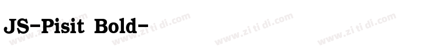 JS-Pisit Bold字体转换